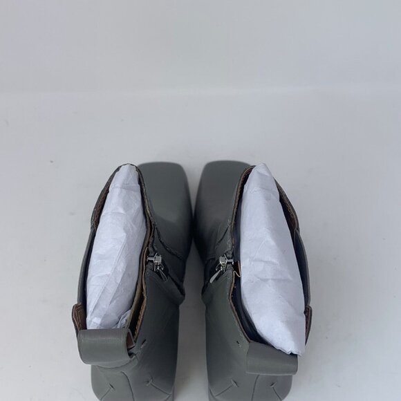 Franco Sarto L-Waxton H7349L3 Chelsea Boots Women 7 W Gray Leather Side Zip 0745 - Picture 6 of 10